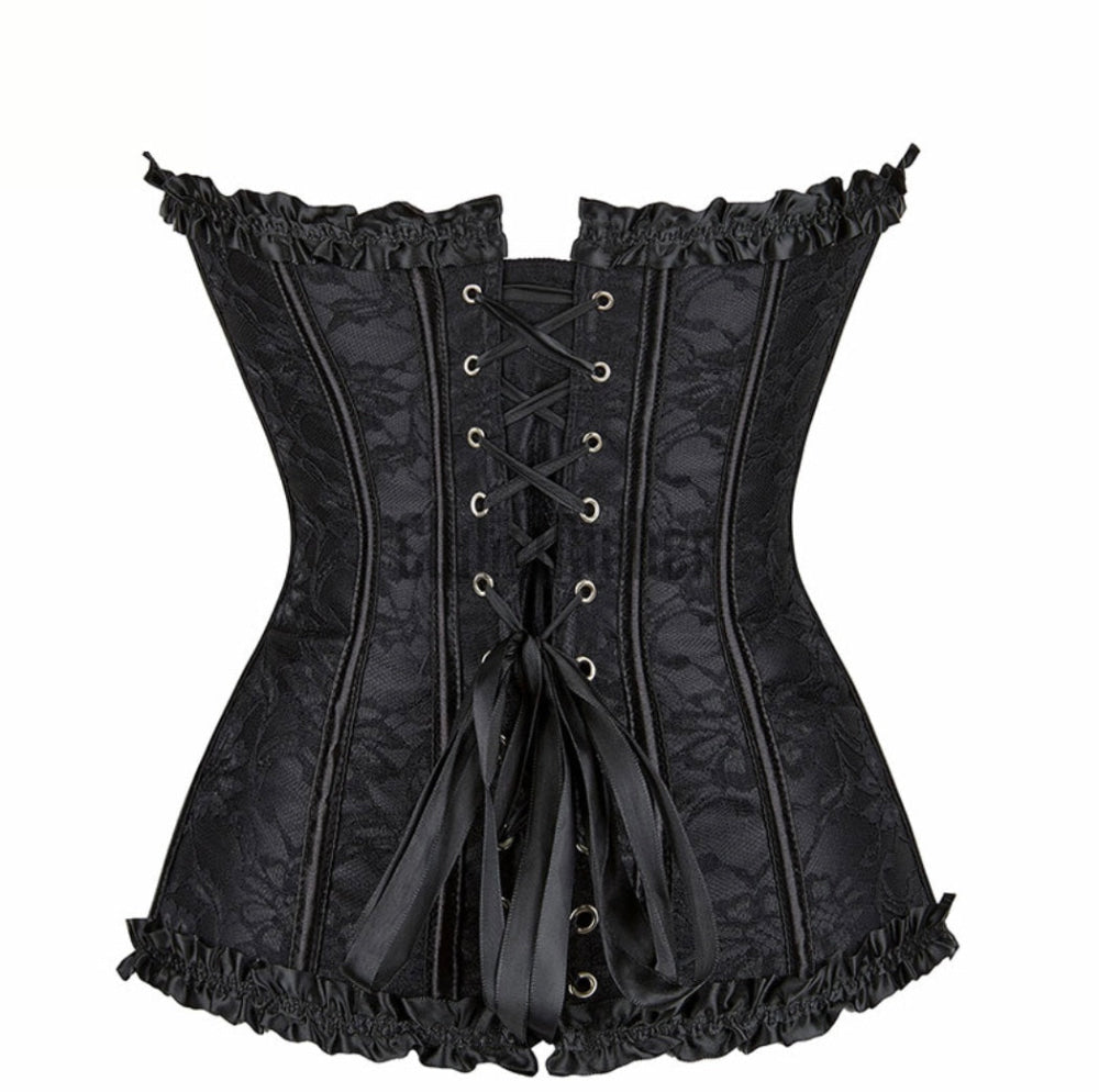 Espartilho Lingerie Floral 2 Anos De Garantia