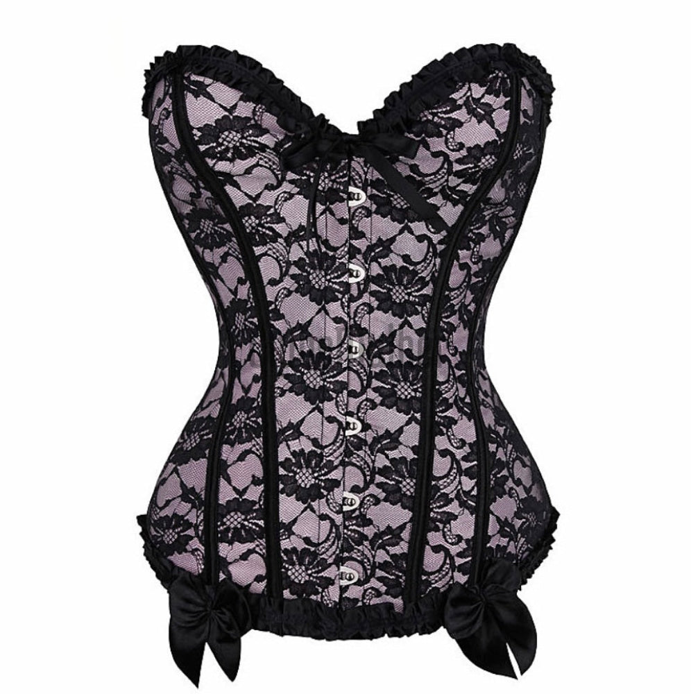 Espartilho Lingerie Floral 2 Anos De Garantia