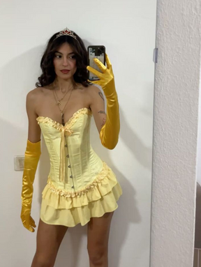 Conjunto: Espartilho Elegance Princesa Bela