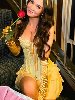Conjunto: Espartilho Elegance Princesa Bela