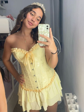 Conjunto: Espartilho Elegance Princesa Bela