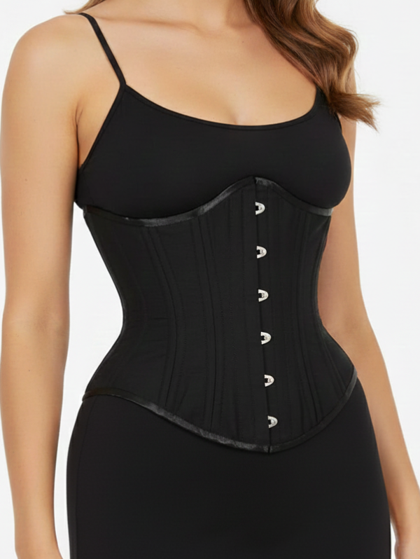 Espartilho Alto Padrão Barbatanas de Aço Dupla