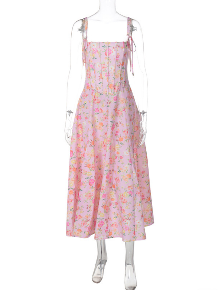 Vestido Corset floral V