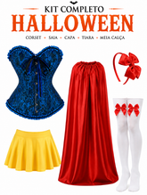 Conjunto: Espartilho Lingerie Branca de Neve