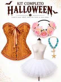 Conjunto: Espartilho Lingerie Moana