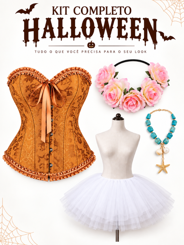 Conjunto: Espartilho Lingerie Moana