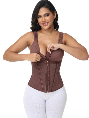 Cinta Modeladora Alta Compressão Overbust c/ Zíper