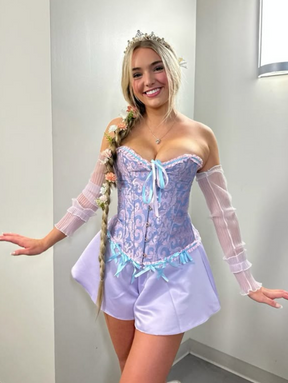 Conjunto: Espartilho Lingerie Rapunzel