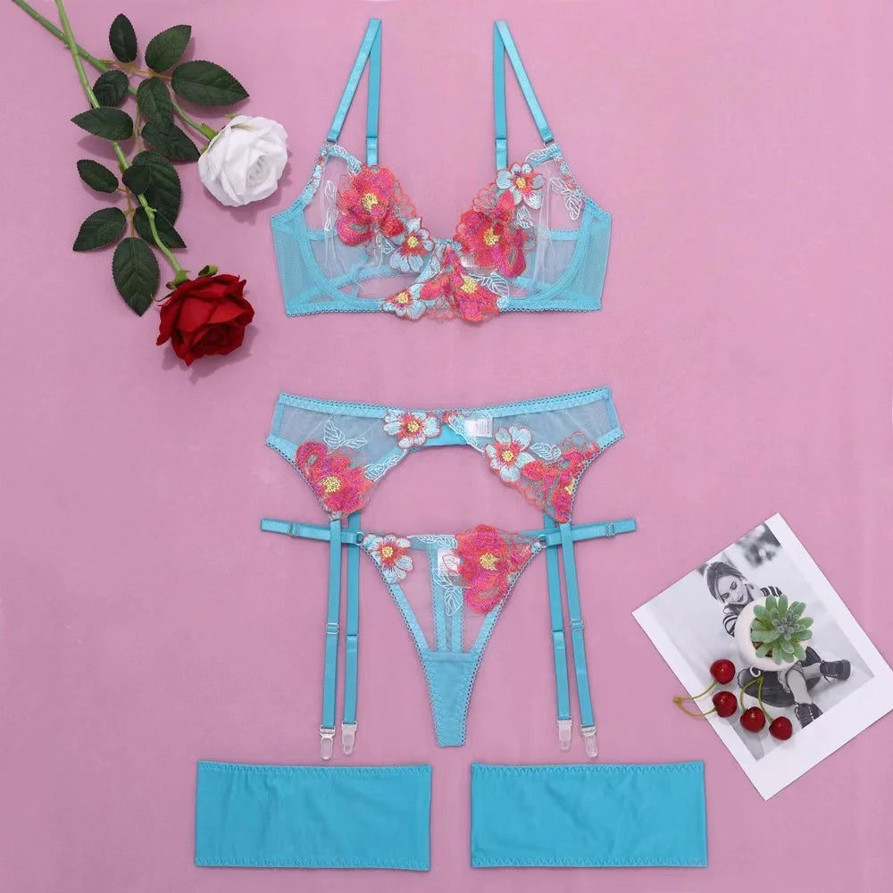Conjunto Lingerie Encanto de Cetim