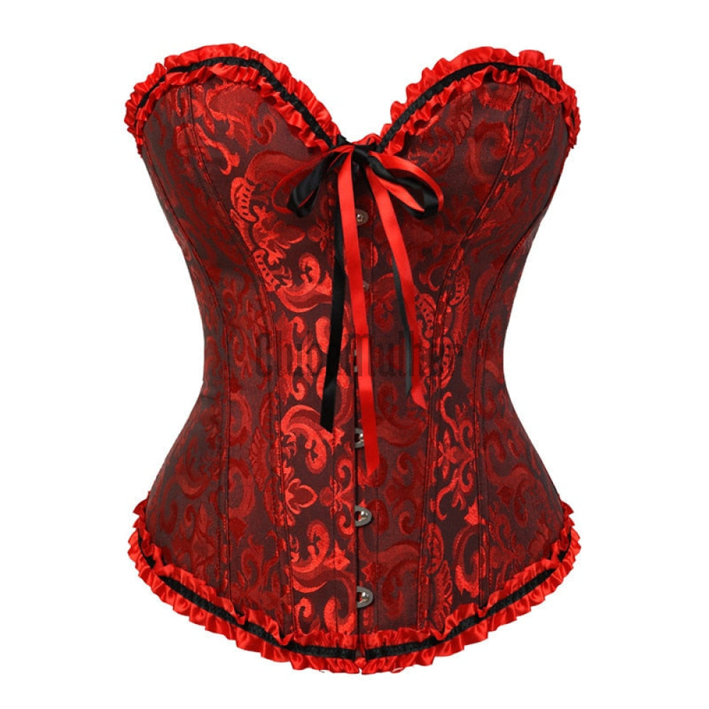 Espartilho Lingerie Red Velvet / P 2 Anos De Garantia