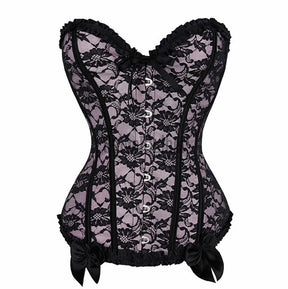Espartilho Lingerie Floral 2 Anos De Garantia