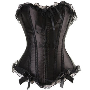 Sapubonva Skirt Corsets And Bustiers Top Lace Evening Women Plus Size Push Up Gothic Corset Dress
