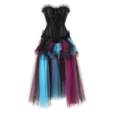 Sapubonva Skirt Corsets And Bustiers Top Lace Evening Women Plus Size Push Up Gothic Corset Dress