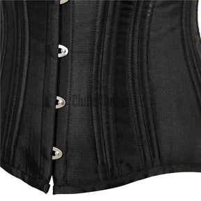 Long Torso Corset Underbust Corselet Gothic Bustier Top Hourglass Waist Shaper Lace Up Belly