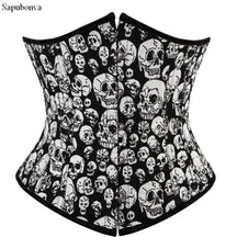 Espartilho Caveirinhas Underbust / P 2 Anos De Garantia