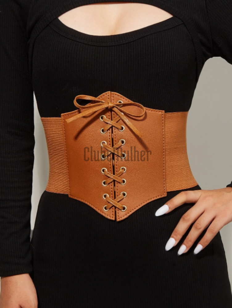 Espartilho Steampunk - Cinta Corset Elástico 2 Anos De Garantia