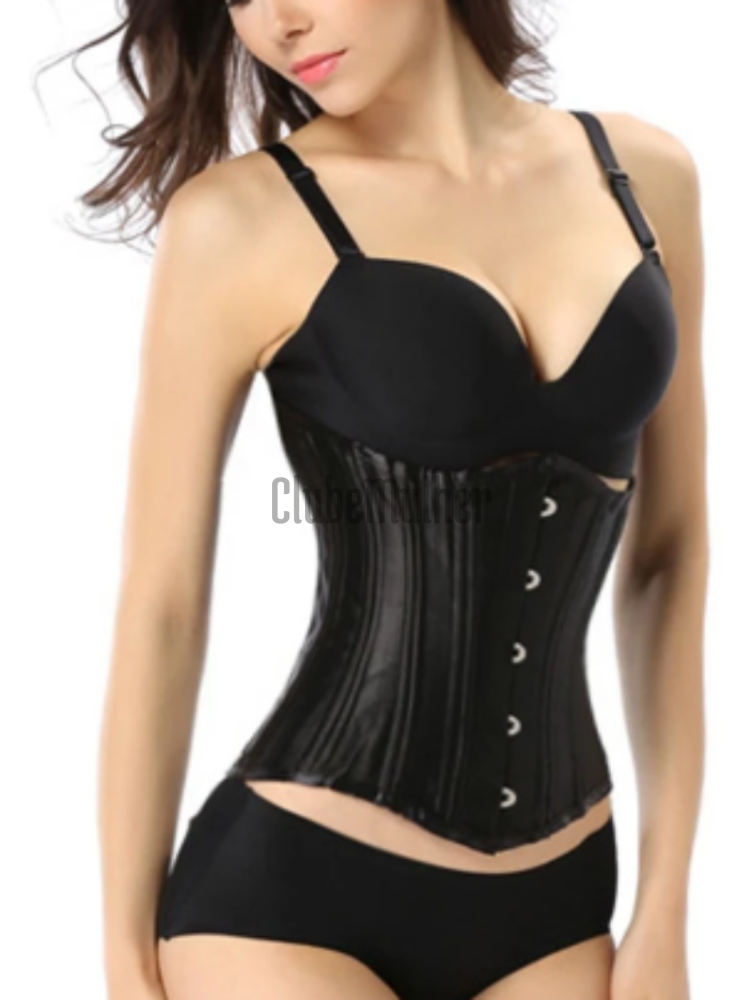 Espartilho Underbust Premium Com Barbatanas Dupla De Aço