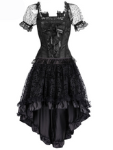 Espartilho Vintage C/ Mangas + Saia Longa