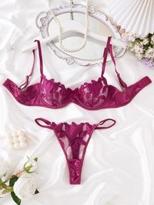 Conjunto Lingerie Flor de Seda