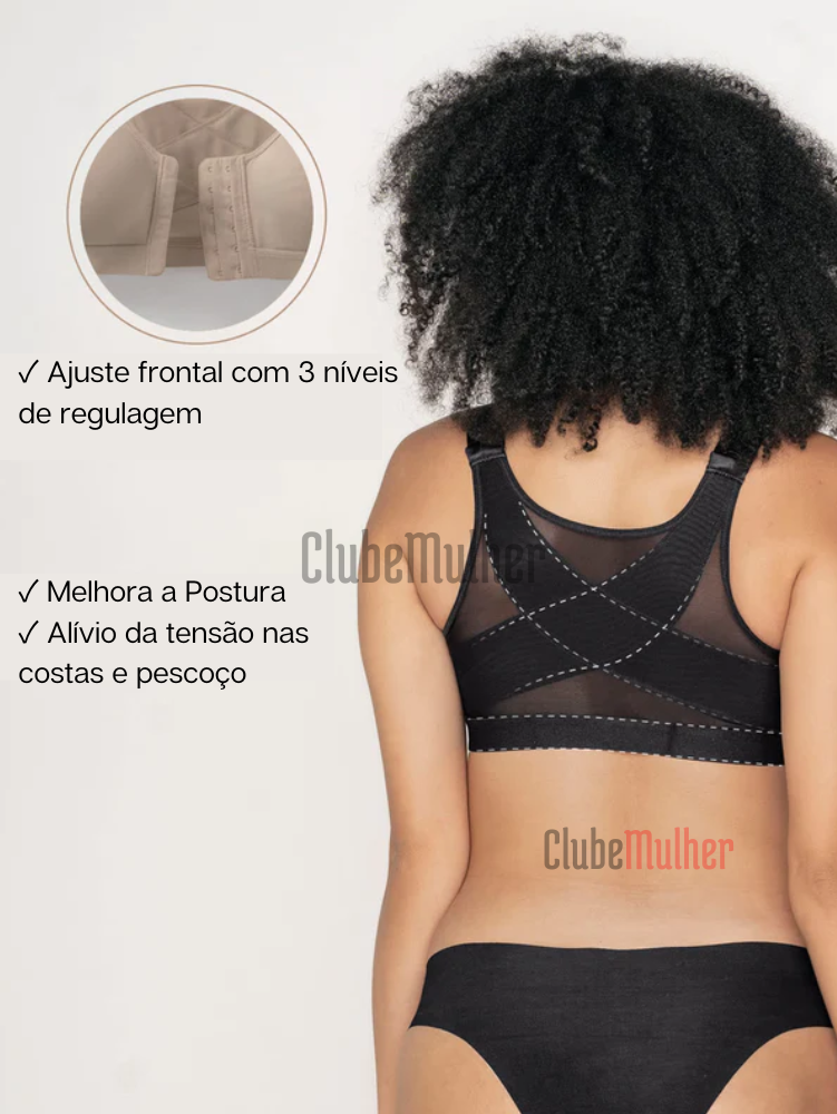 (Compre 1 Leve 2) Sutiã Plus Conforto - Melhor Postura Sustentação Ajustável E Efeito Silicone