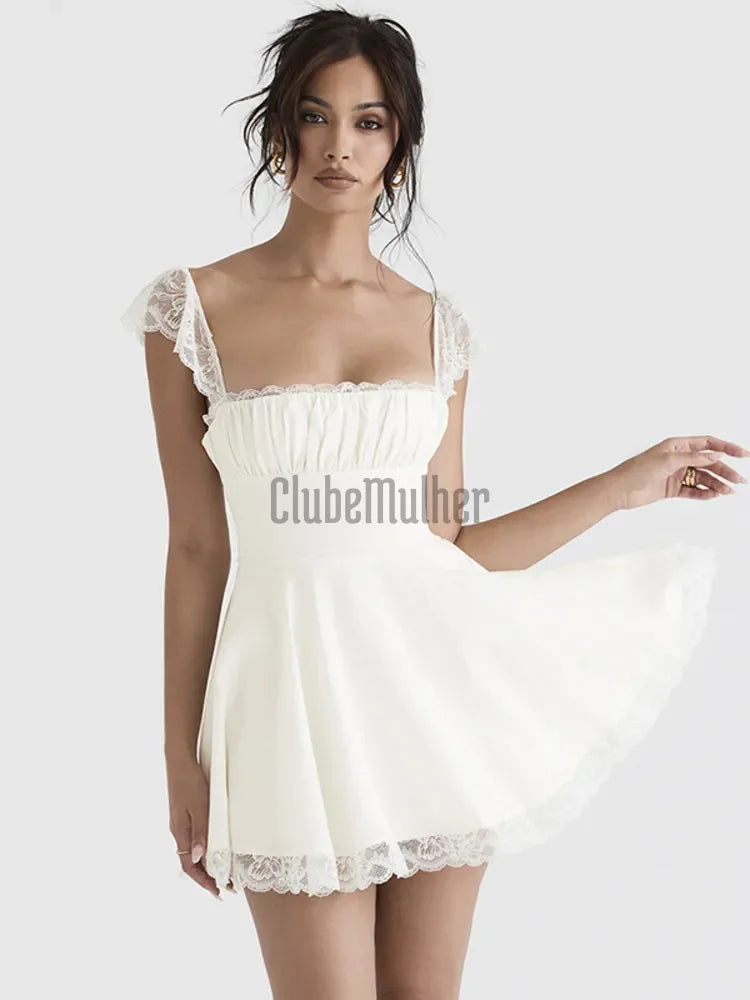 Vestido Corset Com Renda